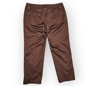 E39 By Eric Brown Sateen Crop Pants Women's Size 8